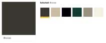7 squares, one larger than the others, with different color options for the exterior frame. The colo…