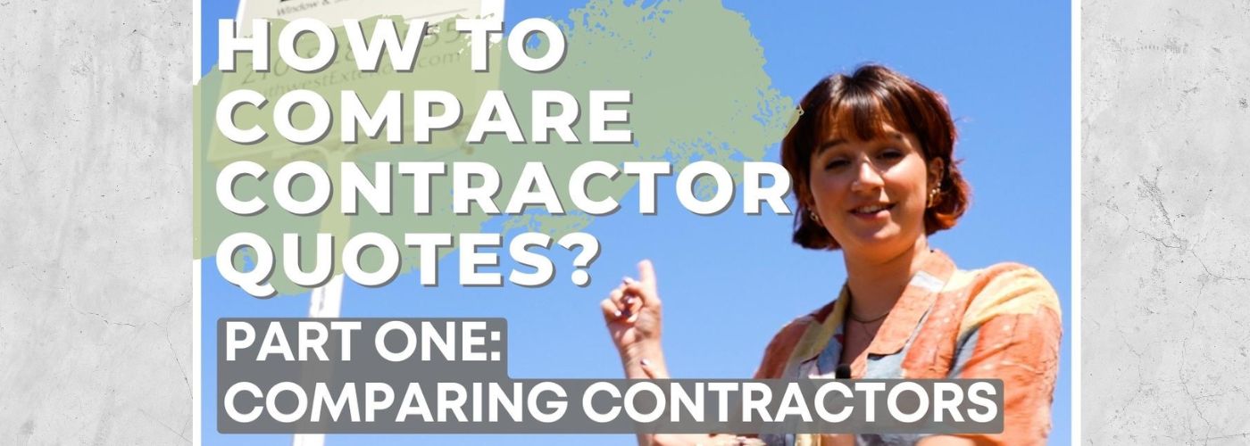 [VIDEO] How to Compare Quotes Between Contractors Part 1 (Comparing Companies)