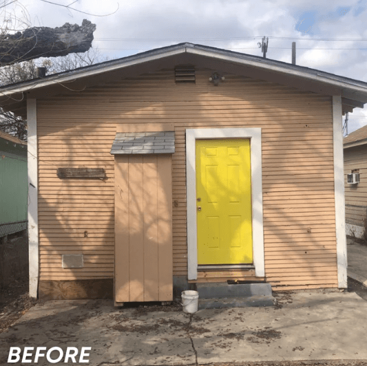 yellow door