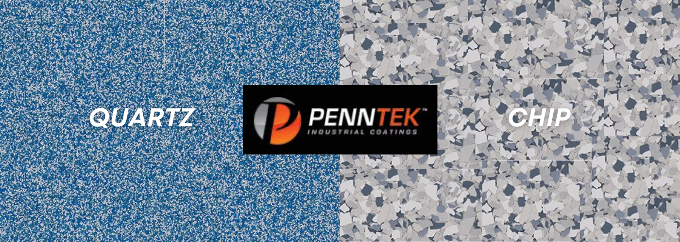 Penntek Quartz Vs. Chip Concrete Floor Coatings