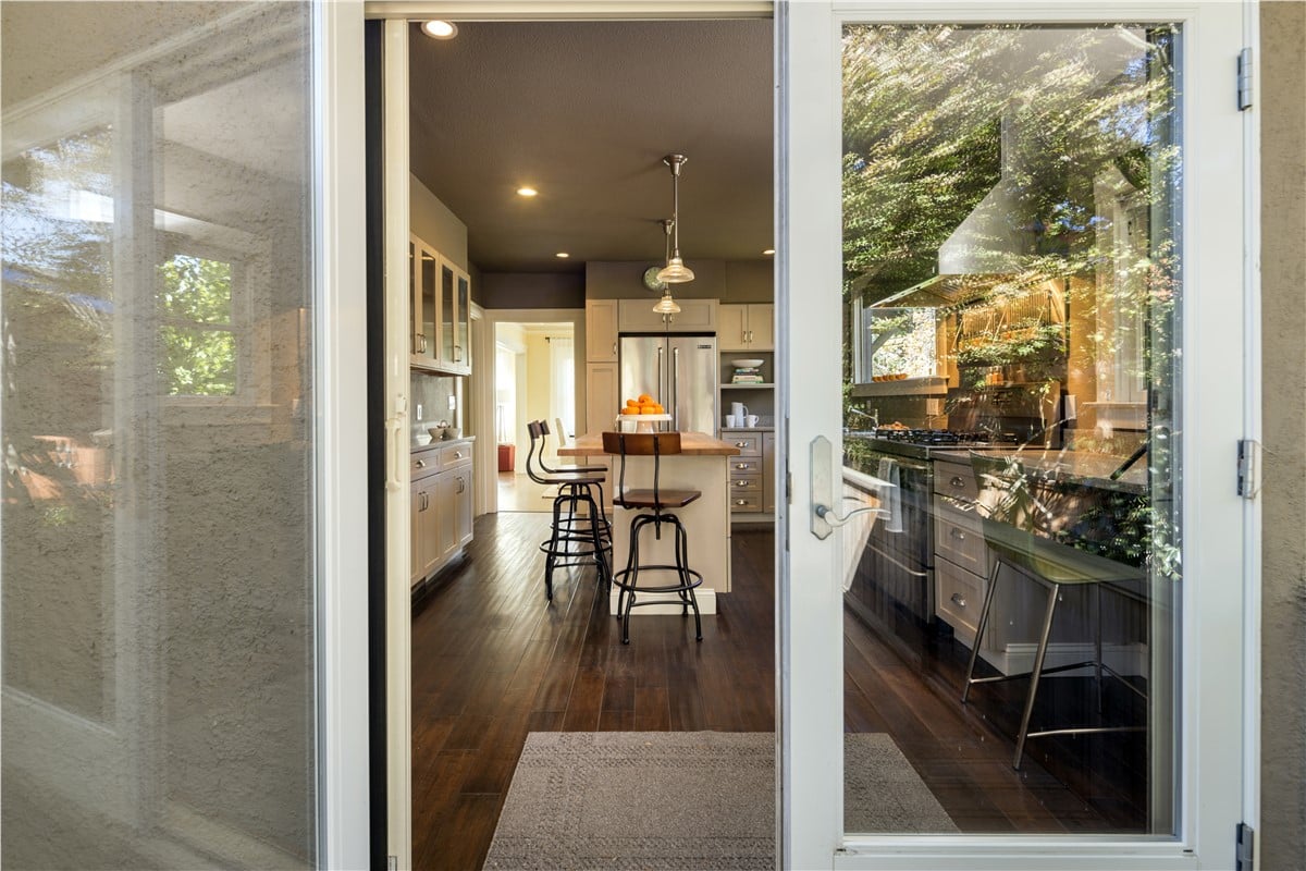 outside view of custom door