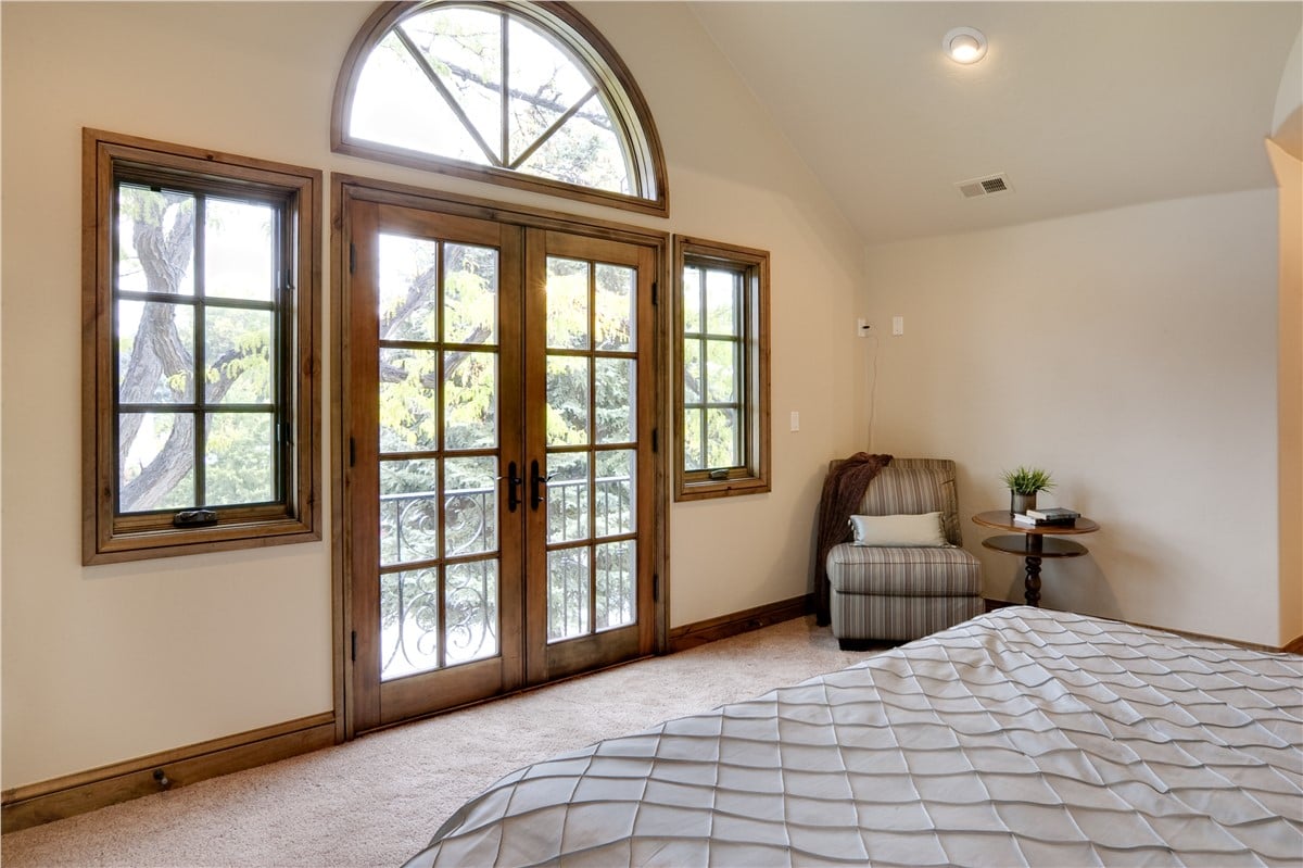 custom door in the bedroom