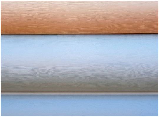 A three stacked horizontal siding panels.